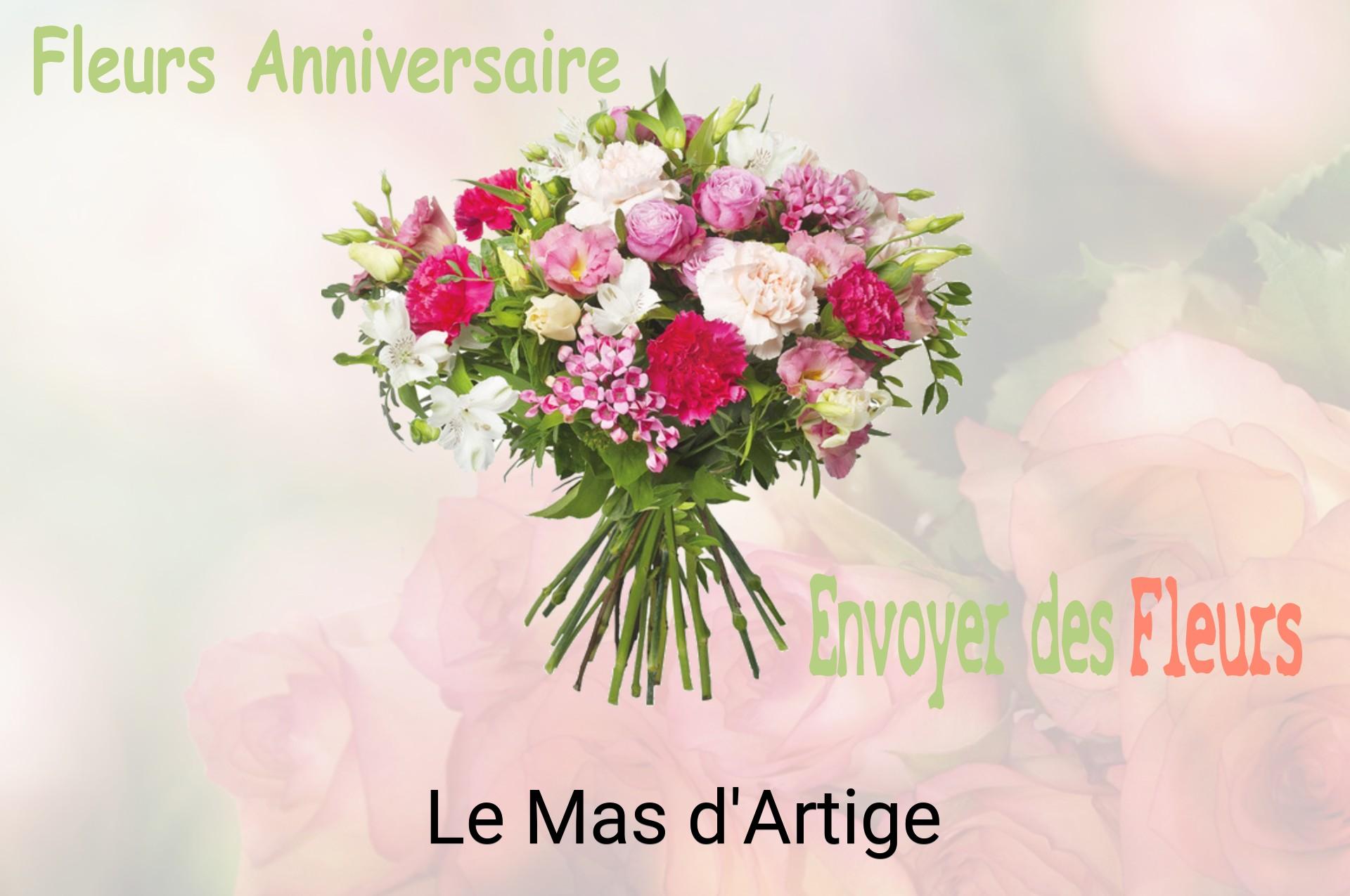 Bouquet de fleurs d’anniversaire livré à Le Mas-d'Artige