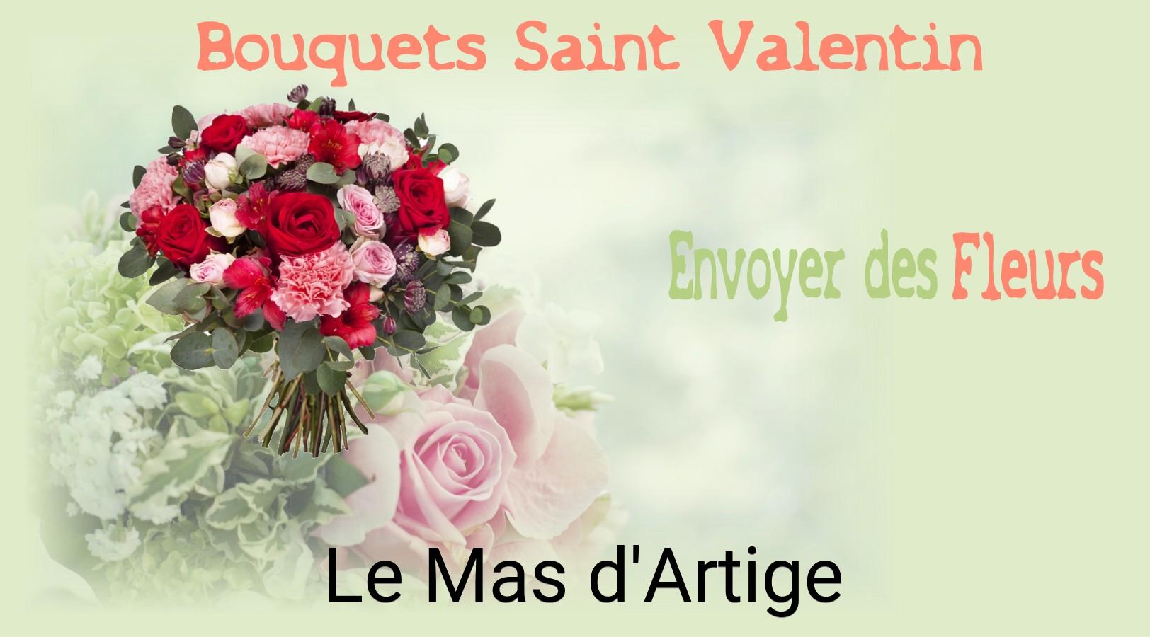 Roses de Saint-Valentin livrées à Le Mas-d'Artige